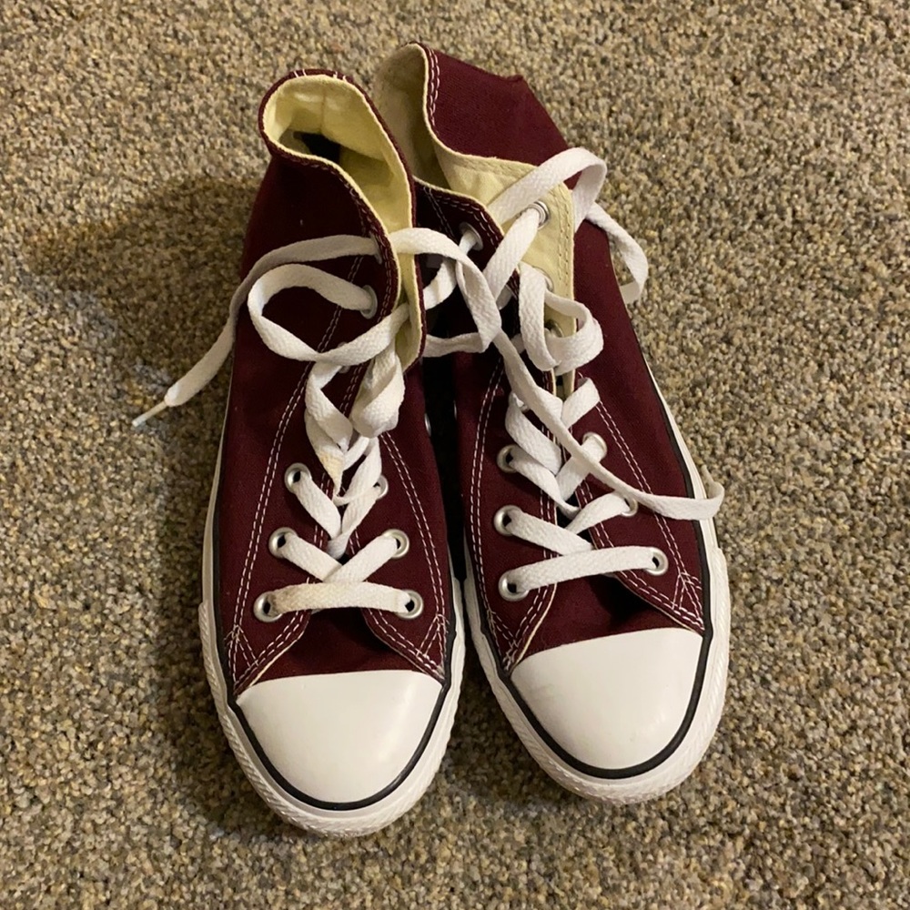 Burgundy Converse